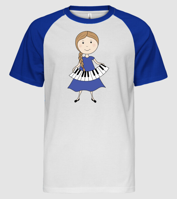  minta fehér/royal pólón