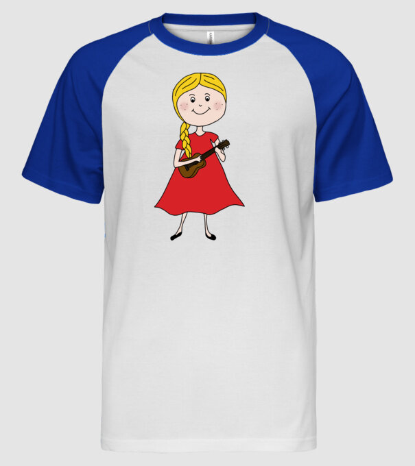  minta fehér/royal pólón